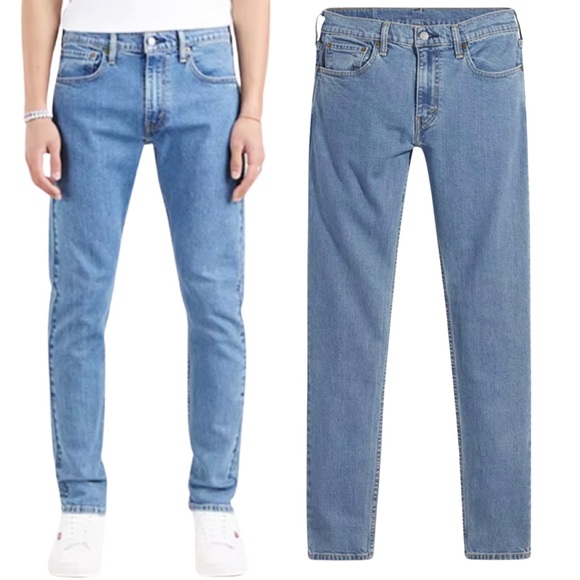 Levi’s 512™ SLIM TAPERED LO-BALL JEANS WOLF LIGHT BLUE - Picture 5 of 16